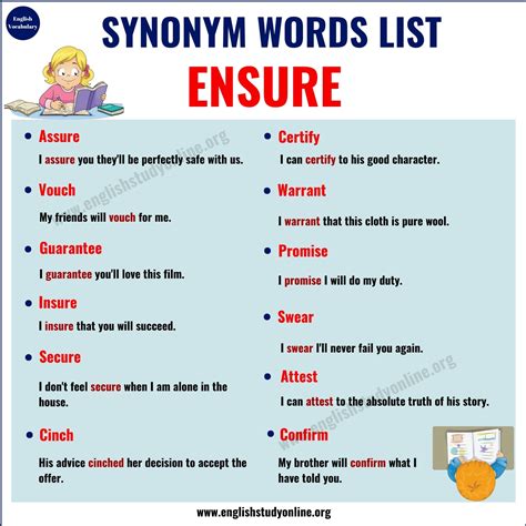 synonyms for assuring|ensuring synonyms.